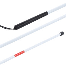 Collapsible Aluminum Cane for Visually Impaired - Reflective Easy Fold