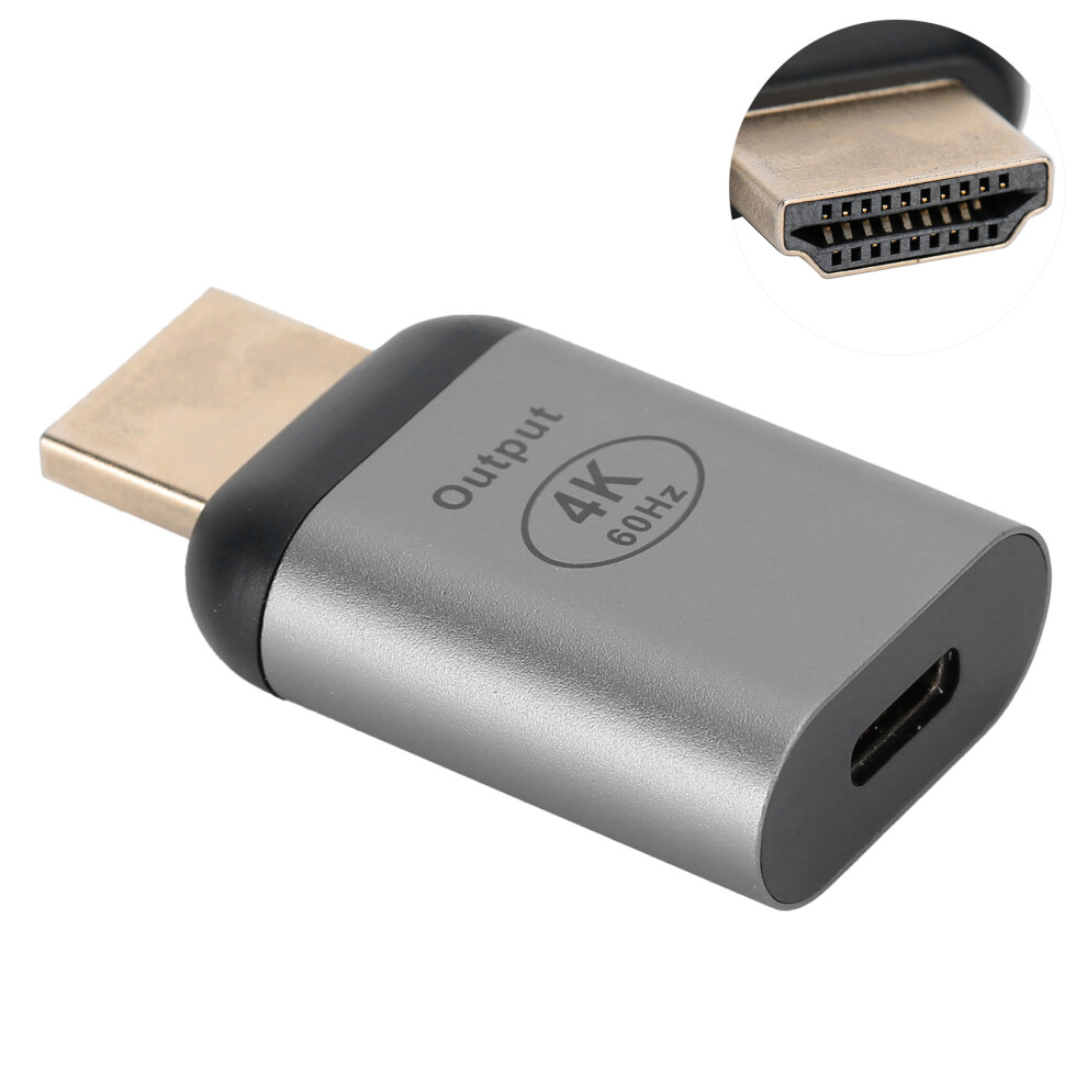 Aluminum Alloy TypeâC To Hdmi Adapter 4K 60Hz For Win/Android/Os X 7621360177961