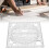 Multi-Function Acrylic Drawing Ruler, 12x12cm, Woodworking & Craft Tool 12