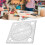 Multi-Function Acrylic Drawing Ruler, 12x12cm, Woodworking & Craft Tool 13