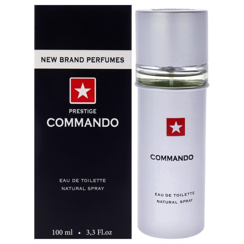 New Brand Commando For Men 3.3 Oz Edt Spray