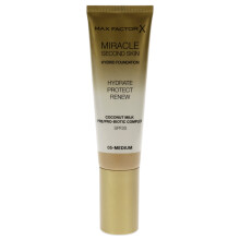 (05 Medium) Max Factor Miracle Second Skin Hydrating Foundation