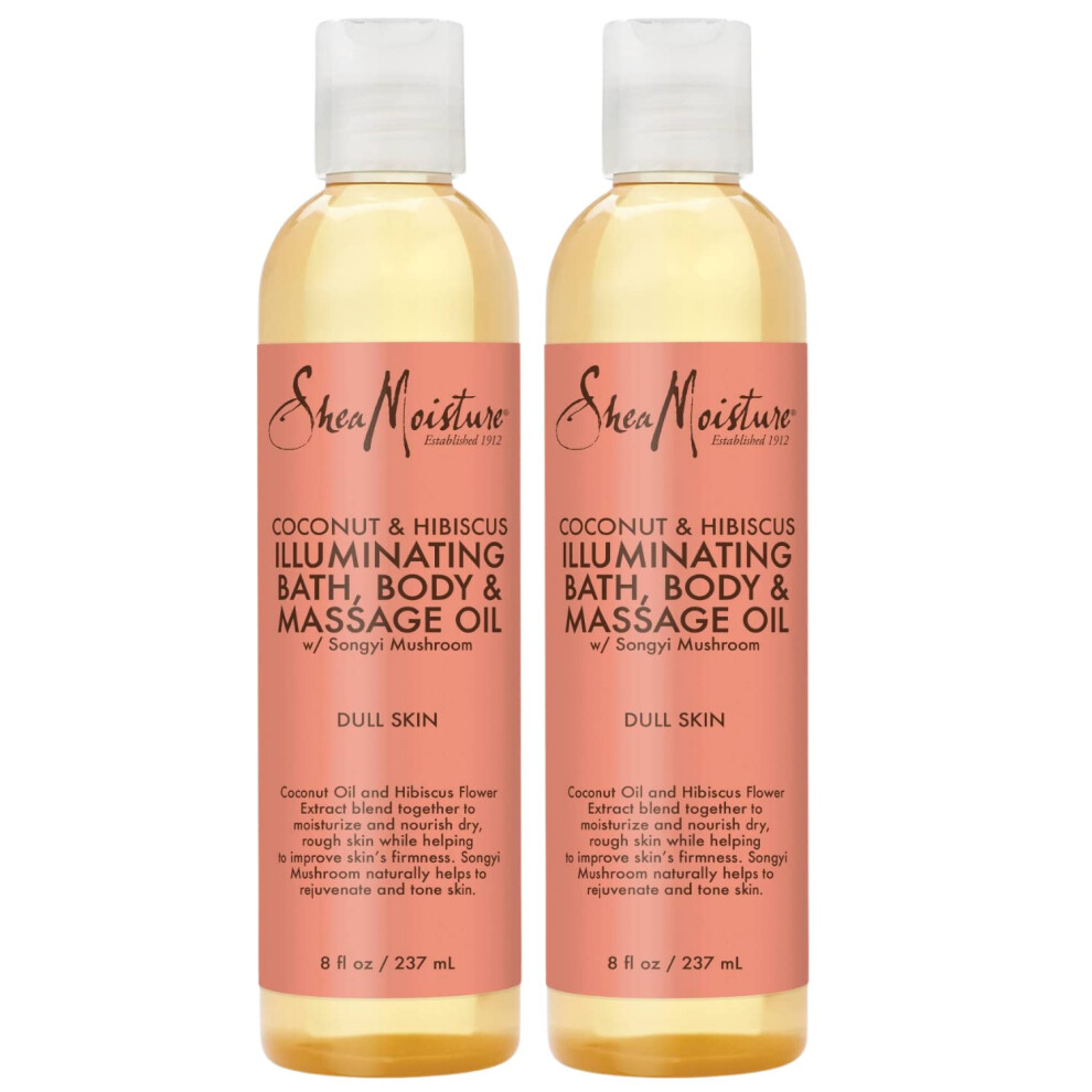 Sheamoisture Shea Moisture Body Oil With Coconut & Hibiscus Massage Oil 8 Oz