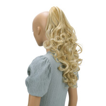 CAISHA 20" Extensión de Cola de Caballo Clip Con Garra Mariposa Voluminosa Rubio Mezcla H32a