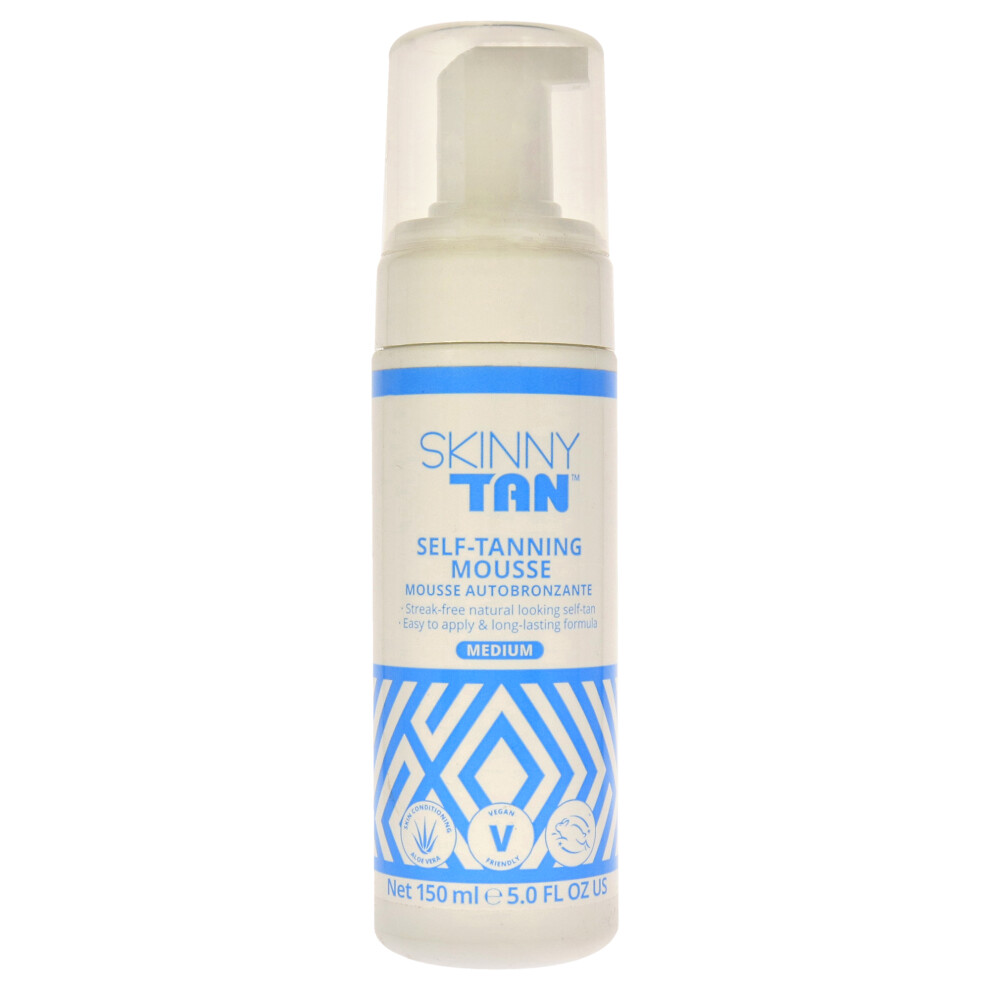 Skinny Tan Dark New Streak-Free Natural Looking Self Tan Mousse 150Ml