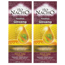 2x Shampoo Tio Nacho GINSENG Gelatina Reale Riduce La Perdita Di Capelli
