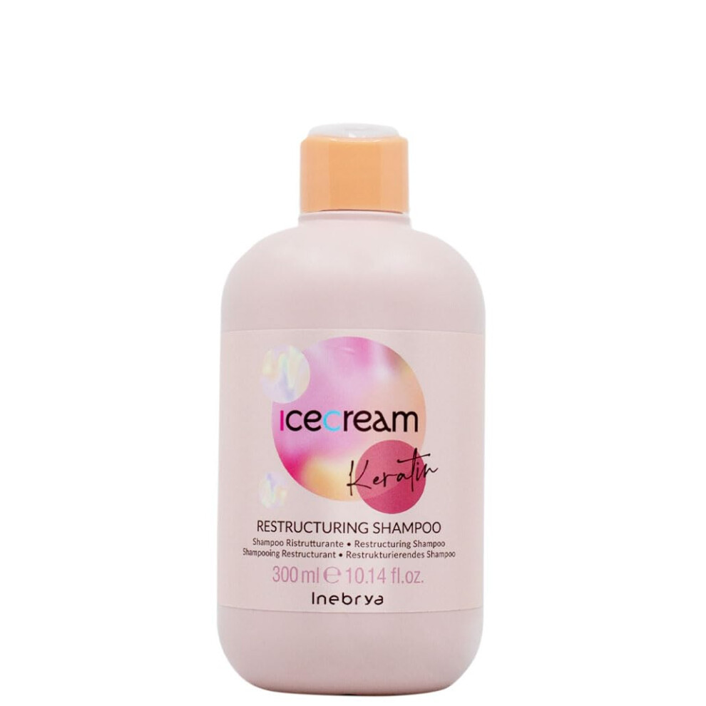 Inebrya Ice Cream Keratin Restructuring Shampoo - Shampoo Ristrutturante 300Ml