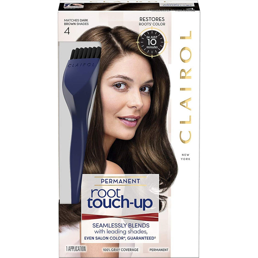 Clairol Nice n Easy Root Touch-Up 4 Matches Dark Brown Shades 1 Kit, (Pack of 2)-image-OPC-PGDXKT-NEW