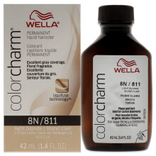 WELLA Color Charm Permanente flüssige Haarfarbe für Grauabdeckung 8N Hellblond