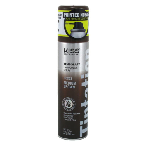 Red By Kiss: Σπρέι Χρώματος Μαλλιών - Μεσαίο Καφέ - 2.82 oz