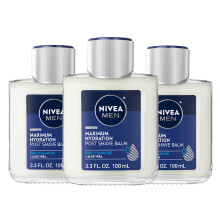 Nivea Men Maximum Hydration Post-Shave-Balsam mit Aloe Vera und Provitamin B5, 3er-Pack mit 3,3-Fl-Unzen-Flaschen