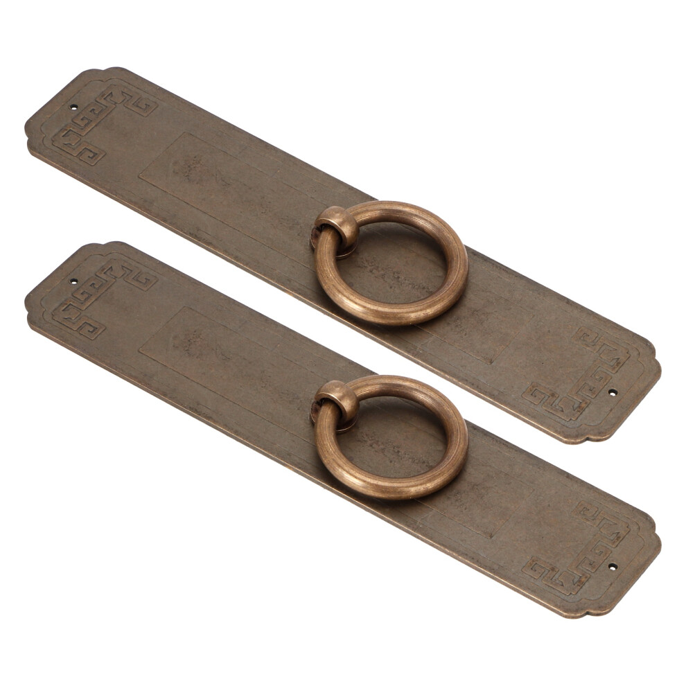 2 Sets Chinese Style Copper Door Pull Handles 16Cm For Cabinets Cabinet Hardware 4671360181744