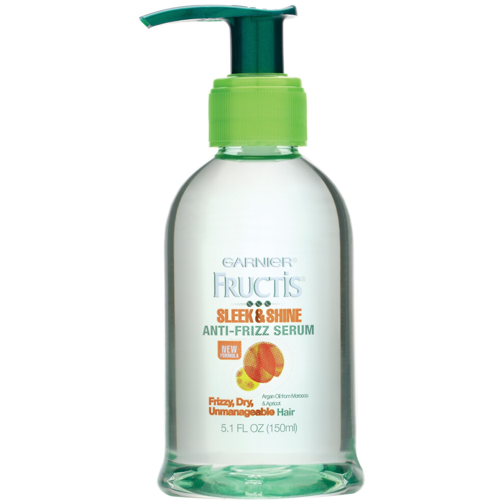 Garnier Fructis Sleek & Shine Leave-In Anti-Frizz Serum 5.1 Fl. Oz.