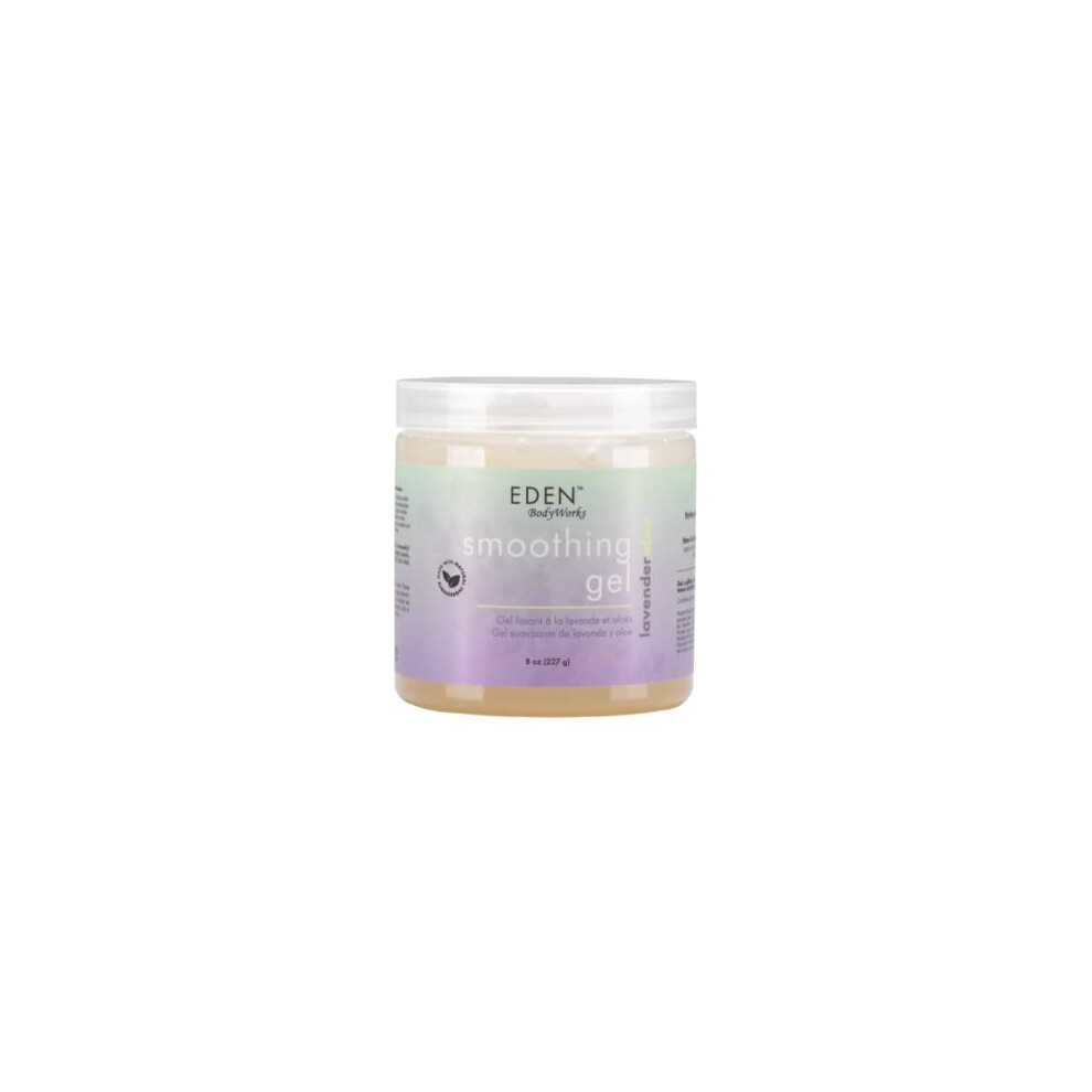 Eden Bodyworks Lavender Aloe Smoothing Hair Gel (8 Oz) - Enhances Curly Or Natural Hair Look - Smooth Frizz & Tame Flyaways