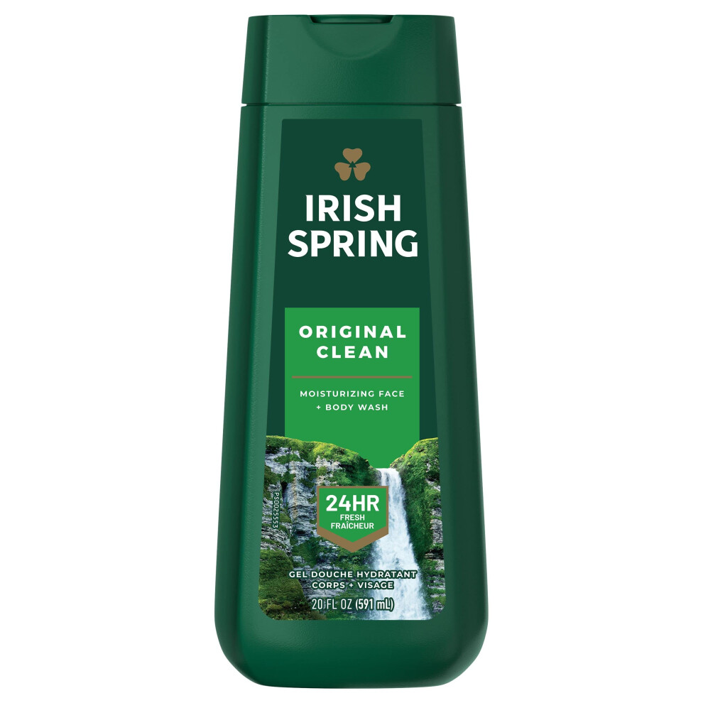 Irish Spring Mens Body Wash, Original Scented Body Wash for Men, Smell Fresh and Clean for 24 Hours, Cleans Body, Hands, and Face, Made with Biod-image-OPC-PHXP65Q-NEW