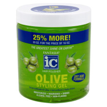 Fantasia Gel Bonus Gel coiffant  l'huile d'olive pour cheveux secs 20 onces
