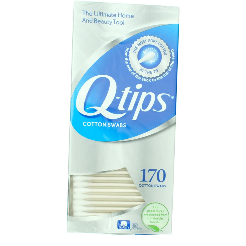 Q-Tips Swabs 170 Each (Pack Of 11)