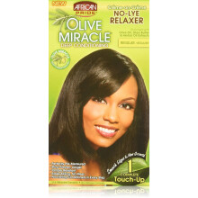 African Pride Olive Miracle 1 Touch-Up Kit Regular - Contains Aloe Vera Castor Oil & Biotin 1 Kit