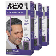 Just for Men hiusvri - ripaus harmaata musta-harmaa. 3 pakkaus