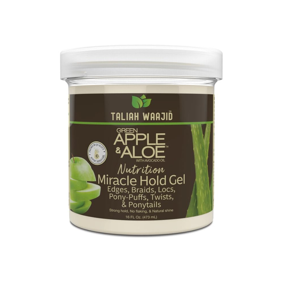 Taliah Waajid Green Apple & Aloe Nutrition Miracle Hold Gel 16Oz (T028)