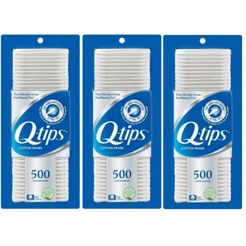Q-tips Wattestäbchen, 500 Stück (3er-Pack)