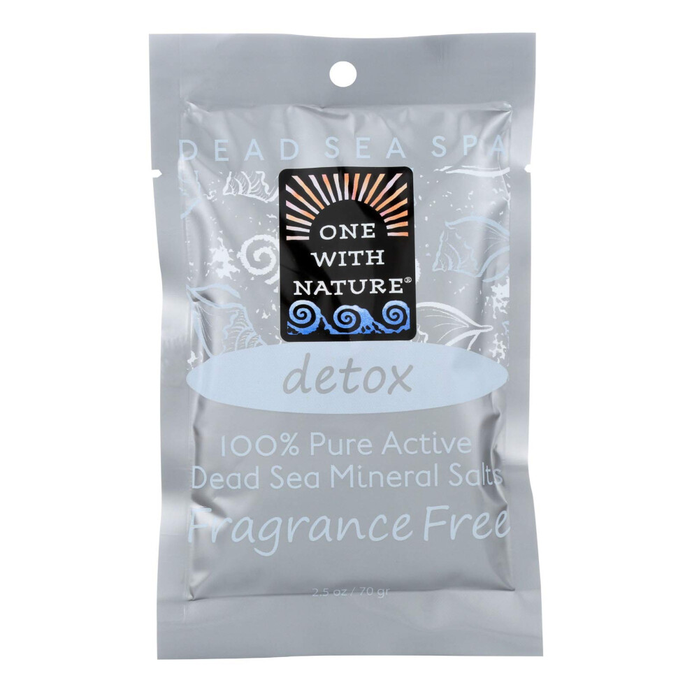 One With Nature , Dead Sea Spa, Mineral Salts, Fragrance Free, 70G