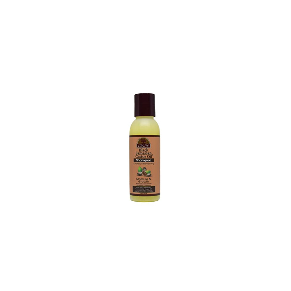 Okay Black Jamaican Castor Oil Moisture Growth Shampoo 2Oz/59Ml