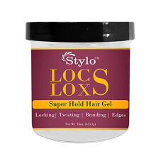 Stylo Locs Loxs Super Hold Gel capillaire verrouillable, tressage et contrle des bords et brillance pour tous les types de cheveux (16 oz)