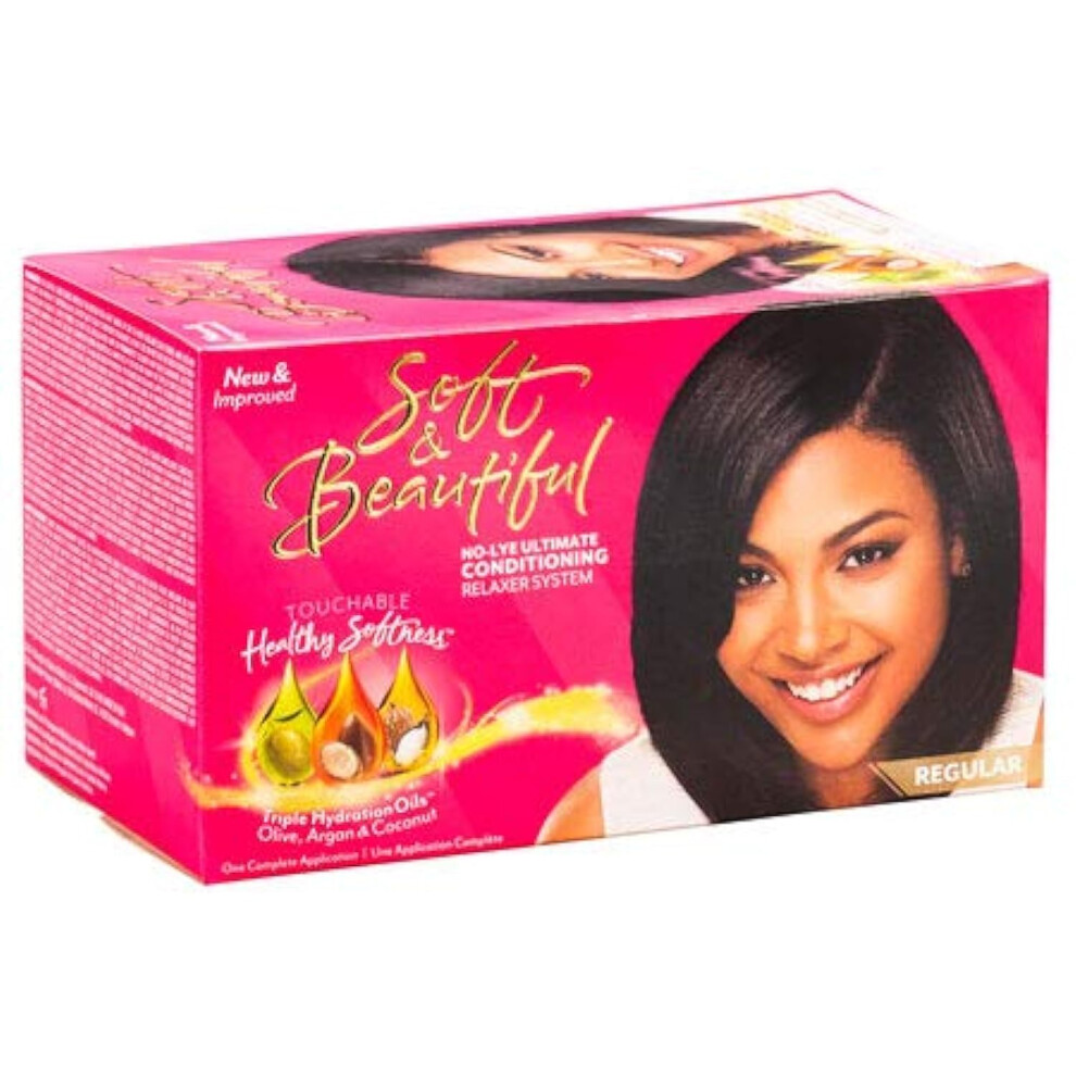 Soft & Beautiful Ultimate Protection No-Lye Crme Relaxer System Regular 1 Application
