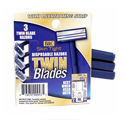 B & C Skin Tight eldobhat borotvk 3 Count