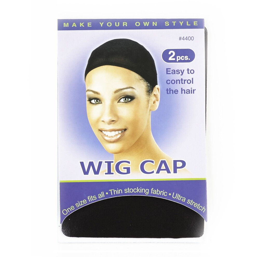 Annie Wig Cap 2Pc #4400 Black