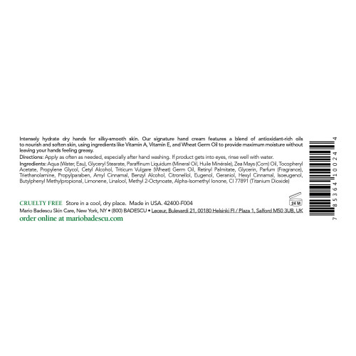 Mario Badescu Mario Badescu Crema Mani Speciale con Vitamina E per Uomini e Donne, Leggera e Veloce 1