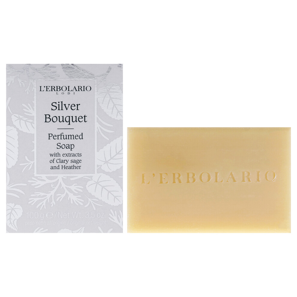 Lerbolario Unisex Silver Perfumed Soap - Bouquet For 3.5 Oz Soap