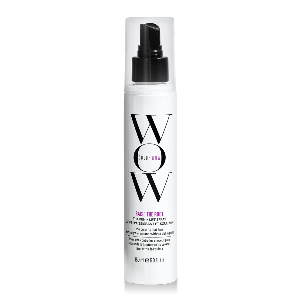 Color Wow Raise The Root Thicken + Lift Spray ?All-Day Lift + Root Volume On Wet Or Dry Hair; Never Sticky Or Stiff; Non-Yellowing; Heat Protection; F