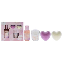 Bubble Boutique Relax e Bagno - Eco Packaging di Style and Grace per Donne - 4 Pz 3.38oz Gel Doccia, 2 x 0.71oz Bomboletta Bagno, 1.06oz Candela