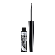 Rimmel London Scandaleyes Bold Liquid Eyeliner, Langanhaltend, Leichte Entfernung, Intensive Farbe, 001, Schwarz, 0,08oz