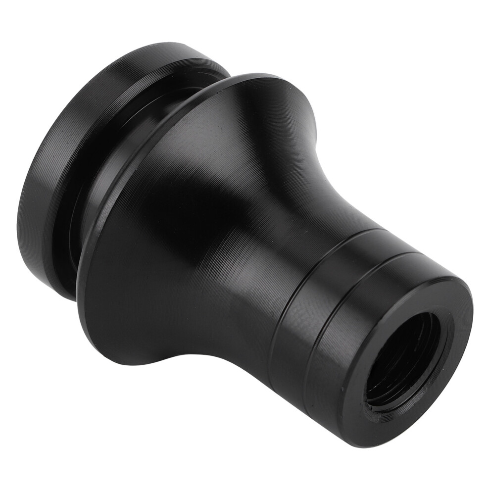 Manual Car Gearbox M12x1.25 Aluminum Shift Knob Boot Retainer Adapter Black 8241360183855