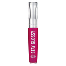 Rimmel Stay Glossy Lip Gloss - Niet-plakkerige en lichtgewicht formule voor lipkleur en glans - 345 Pop Fizz Pink .18oz