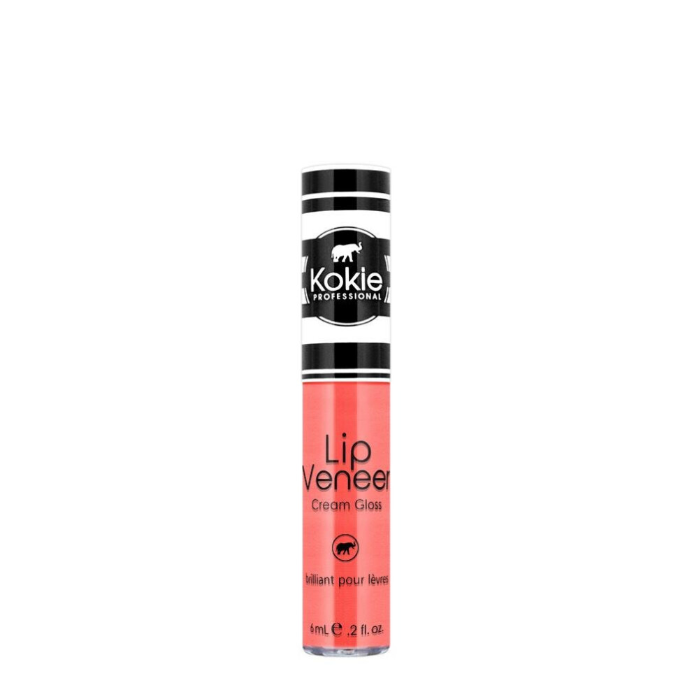 Kokie Cream Cosmetics Lip Veneer Lip Gloss Just Peachy 0.2 Fluid Ounce