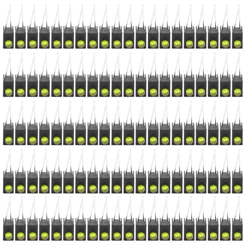 Gelbe 3mm LED-Diode Lichtset, 100 Stück, industrielle Seite, Einzelloch-Komponenten 1