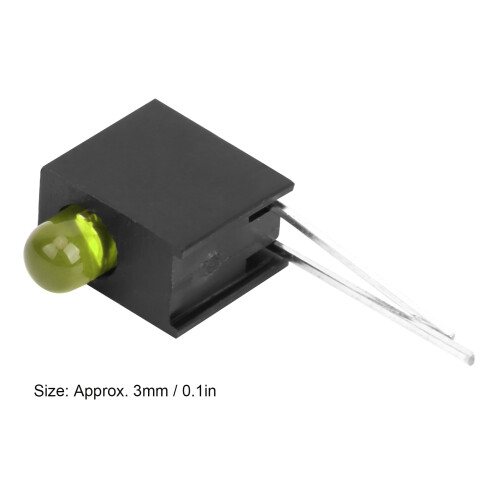 Gelbe 3mm LED-Diode Lichtset, 100 Stück, industrielle Seite, Einzelloch-Komponenten 2