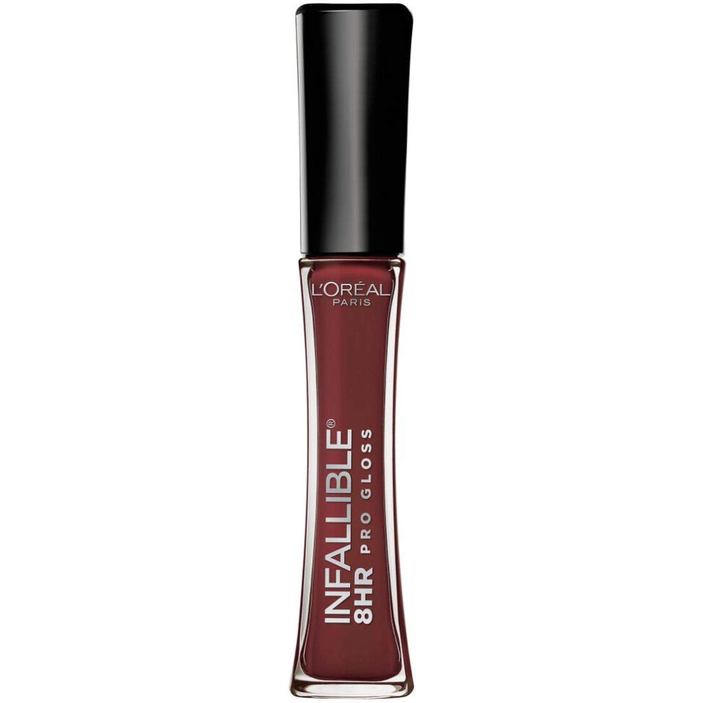 Loral Paris Loreal Paris Makeup Infallible 8 Hour Hydrating Lip Gloss Raisin 0.21 Fl Oz