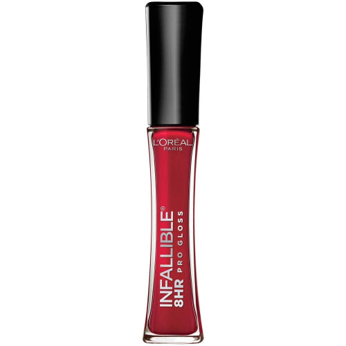 LOreal Paris Makeup Onfeilbaar 8 uur hydraterende lipgloss Red Fatale 0,21 Fl Oz
