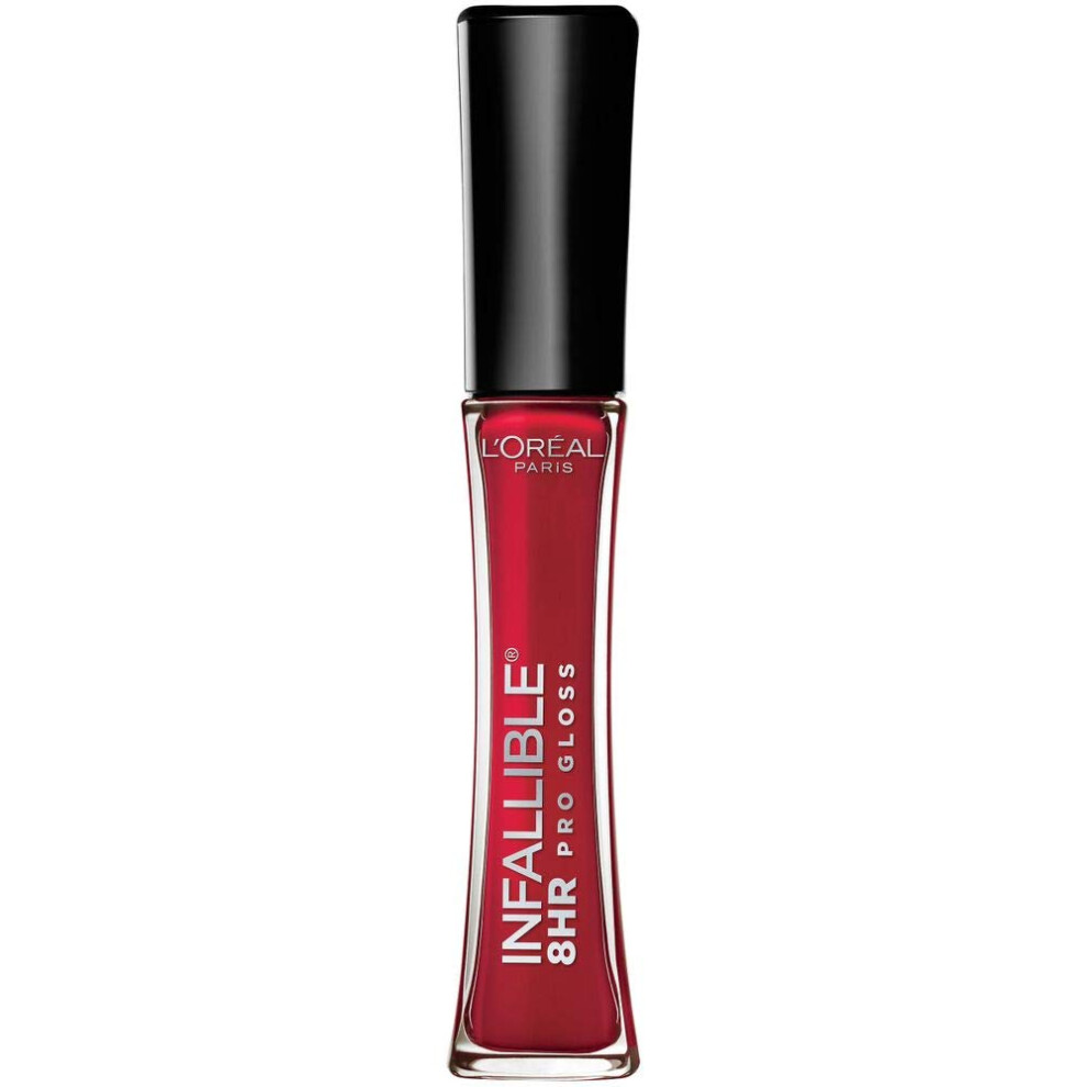 Loral Paris Red Loreal Paris Makeup Infallible 8 Hour Hydrating Lip Gloss Fatale 0.21 Fl Oz