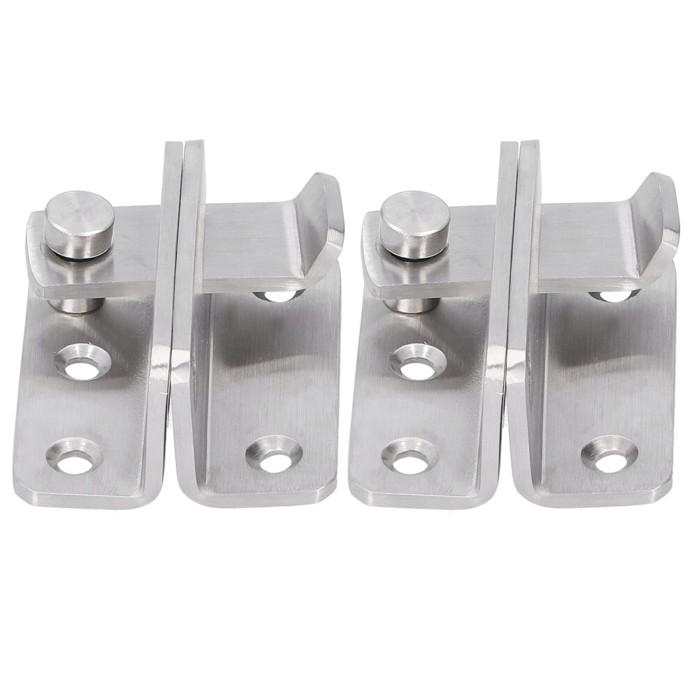 2 Sets Stainless Steel Bolt Lock No Punch Needed For Wardrobe & Bathroom Doors 8481360184180