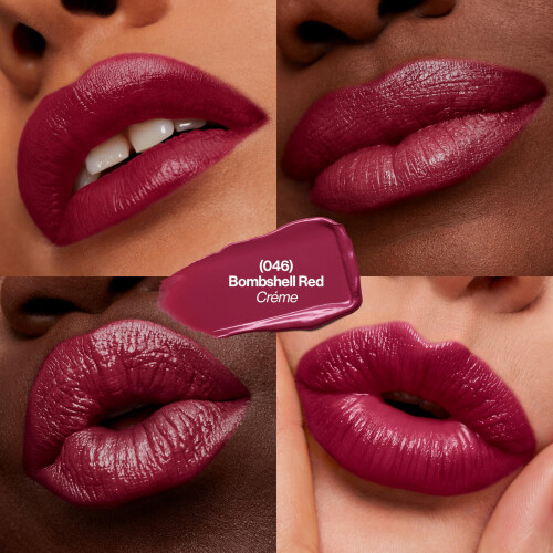 Revlon 2er-Pack Revlon Super Lustrous Lippenstift, 046 Bombshell Red (Creme) 2