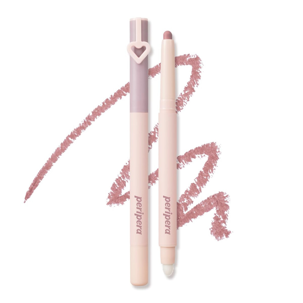 Peripera Mood In Shade Eye Stick Built-In Applicator (Brush) Smudge-Proof Easy Application Creamy Matte Texture Eye Shadow Stick (M03 Mellow Pans