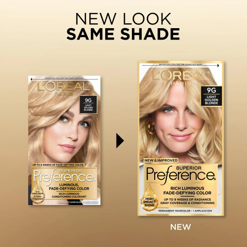 L'Oreal Superior Preference - 9G Ljus Guldblond 1 Varje (Pack av 12) 1
