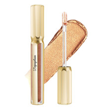 Depuplum Rossetti dorati per donna Rossetto metallizzato Lunga durata Antiaderente Lucidalabbra Luccicante Leggero Idratante Copertura totale Col