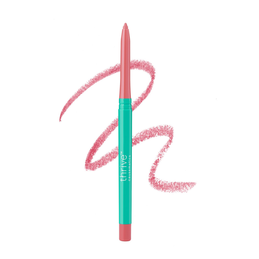 Thrive Causemetics Lip Filler Long-Wearing + Plumping Lip Liner Shea Butter Hydrating Lip Plumper Retractable Lip Liner Pencil Built In Sharpener